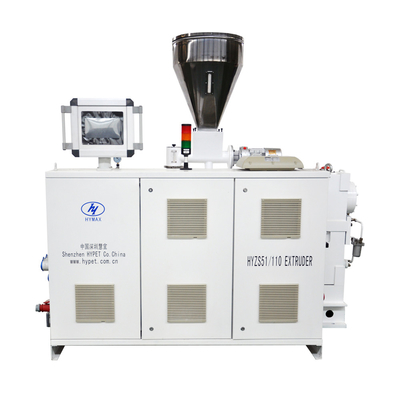 Beli PVC Powder Into Single Wall Corrugated Pipe Making Machine Dengan HYZS51/110 Conic Twin Screw Extruder online manufacture