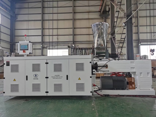 Beli Kualitas baik PVC transparan lembut keras PVC pelet guranule paralel kembar double screw extruder HYPS93/38 pada harga yang baik online manufacture