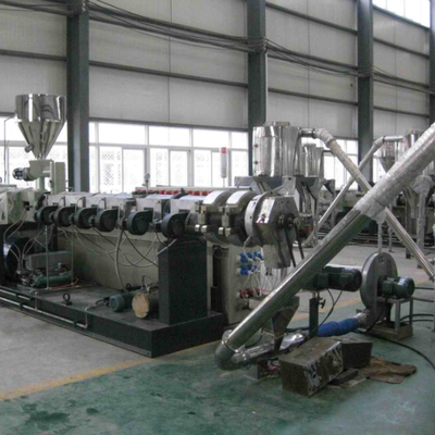 Beli Shenzhen HYPET PVC Pelletizing Line With Twin Conic Extruder / PVC Granules Making With Conic Twin Screw Extruder Machine online manufacture