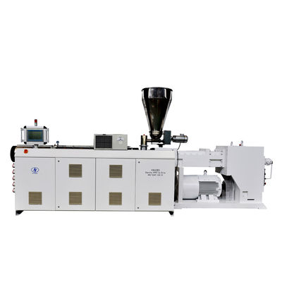 Beli Kompak kotak gigi torsi tinggi mendistribusikan reduksi HYPS75/28 paralel kembar double screw extruder dengan output 350kg/h online manufacture