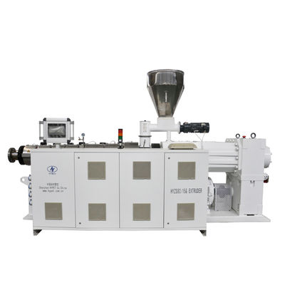 Beli Peralatan Produksi Plastik PVC Twin Screw Double Screw Extruder Machine HYZS80/156 Dengan 55kw 550kg/h online manufacture