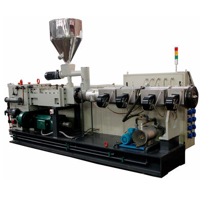 Beli Mesin Extruder Sekrup Ganda Output Besar Untuk Pemrosesan Plastik 160kw PS130/28 Output 1100kg / H online manufacture