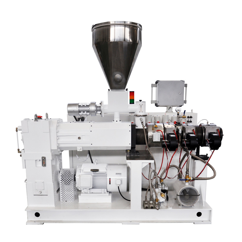 Grace Machinery 65/132 Conical Double Twin Screw Extruder Untuk Profil / Pipe PVC