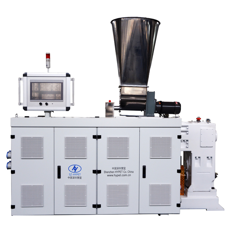 Plastik PVC Konik Twin Screw Extruder untuk 65/132 55/120 51/110 45/100 mm