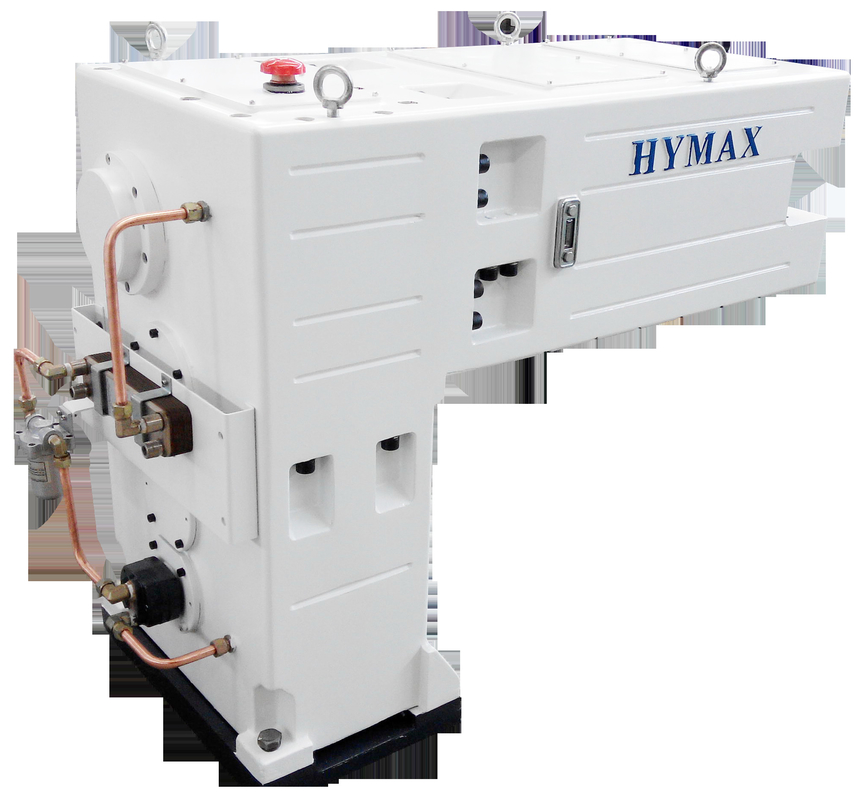 Block Type Conic Twin Screw Extruder dengan Vertical Type Gear Box Reducer High Torque Gear