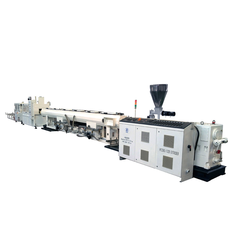 Output tinggi umur panjang konsumsi lebih rendah 32-110mm Double dan Single Station PVC Pipe Making Machine Line Produksi