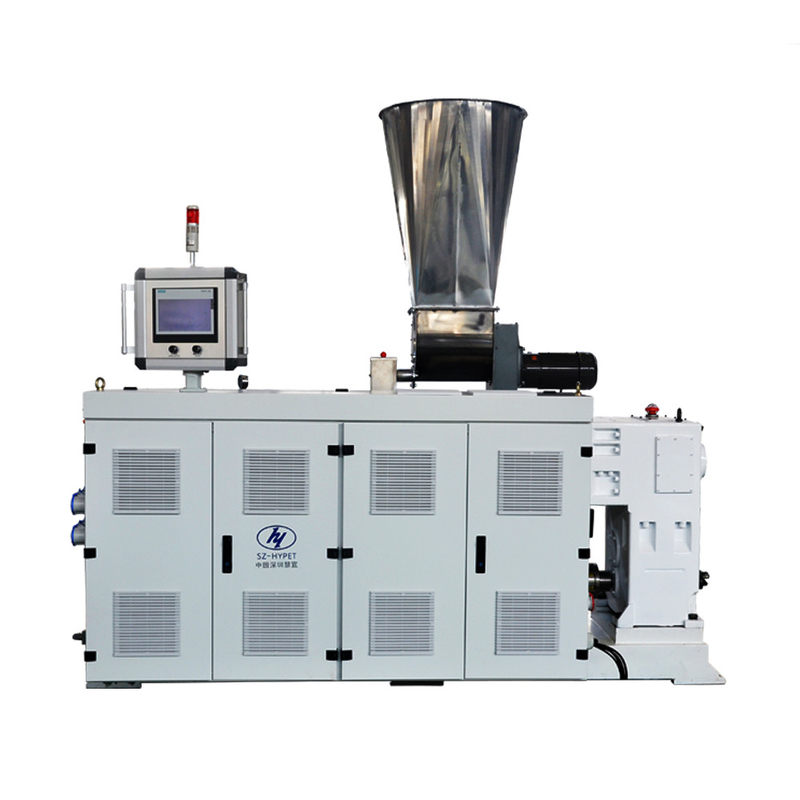 100kg/jam ZS45/100 15kw Double Twin Screw Extruder Kecepatan Tinggi Efisiensi Tinggi Output Tinggi