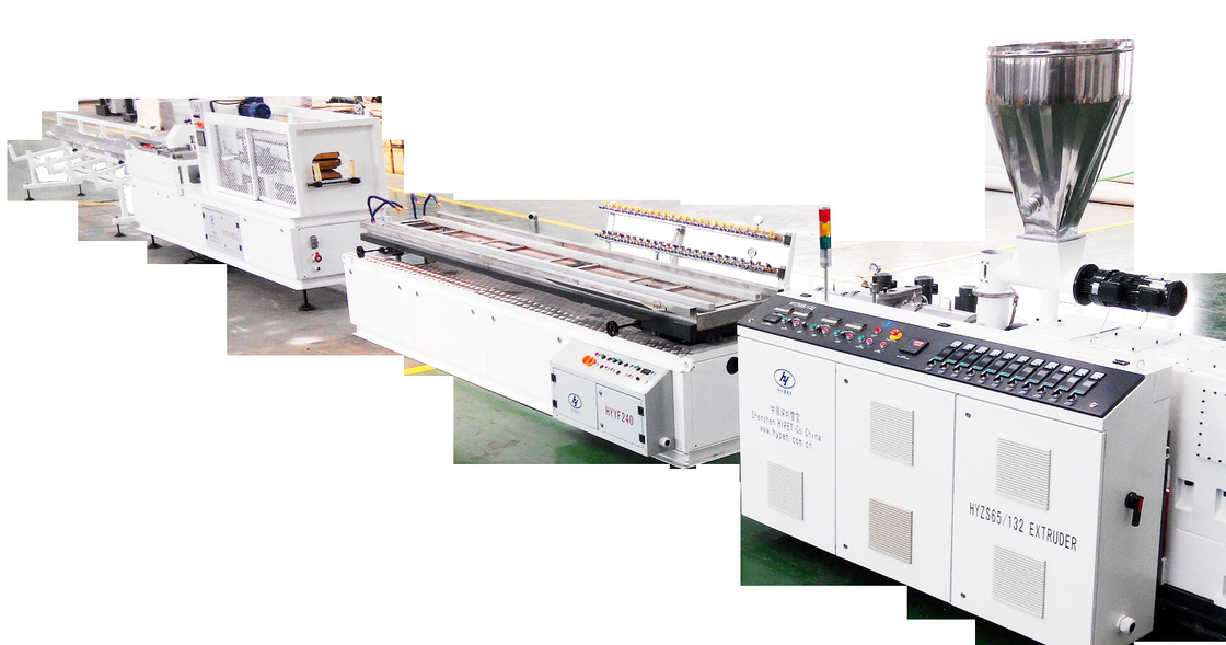 200-300mm PVC Panel Tembok Langit-langit Plastik Profil Extruder Produksi Line Kecepatan Tinggi Otomatis Operasi