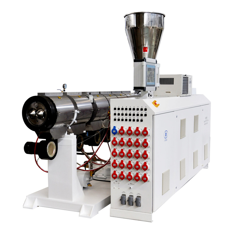 Delta HYPS125/28 Paralel Twin Screw Extruder Untuk pipa pembuangan limbah pipa PVC