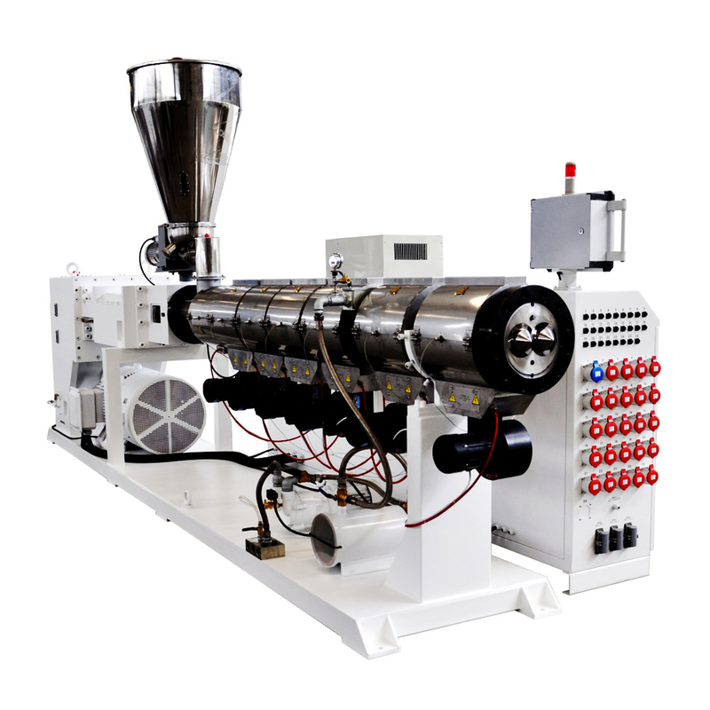 Delta HYPS125/28 Paralel Twin Screw Extruder Untuk pipa pembuangan limbah pipa PVC