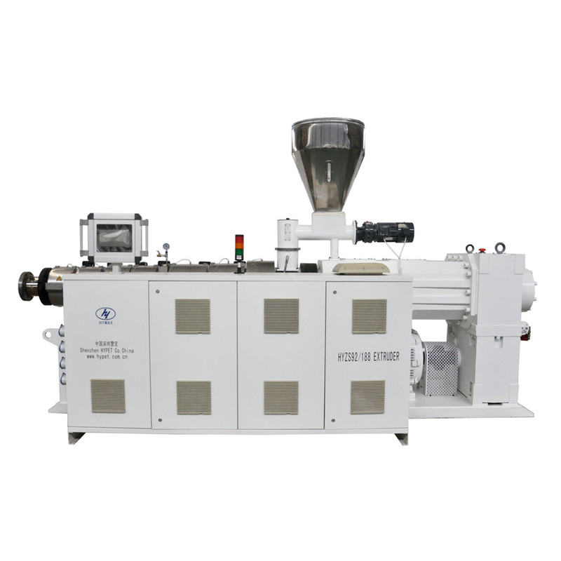 ZS95/188 110kw 1200kg/h Twin Conic Double Screw Plastic Extruder Vertical Style Gear Box Torsi tinggi Untuk bahan PVC