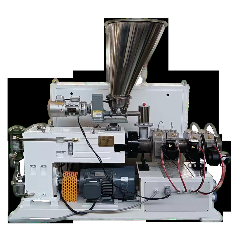 ZS35/80 Conic Twin Double Screw Extruder 70kg/h Untuk Percobaan Laboratorium Pipa Profil PVC