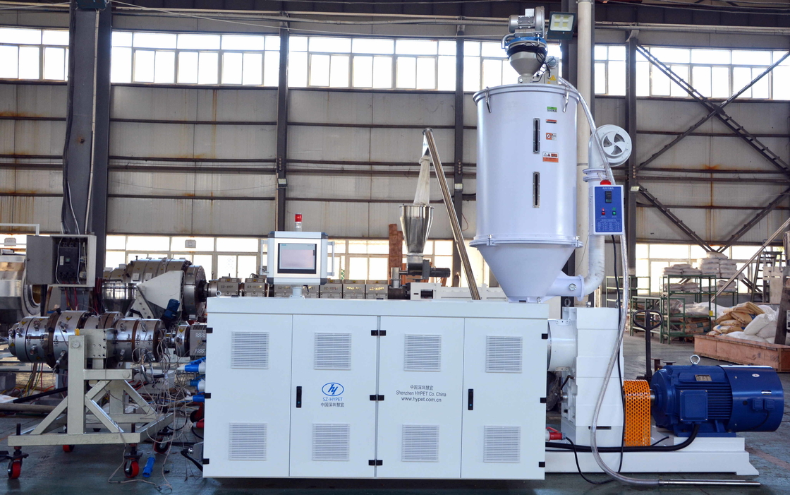 Inventor Delta PPR PPH Hot Cold Water Pipe Extruder HYSJ90/34 110kw Dengan Servo Motor
