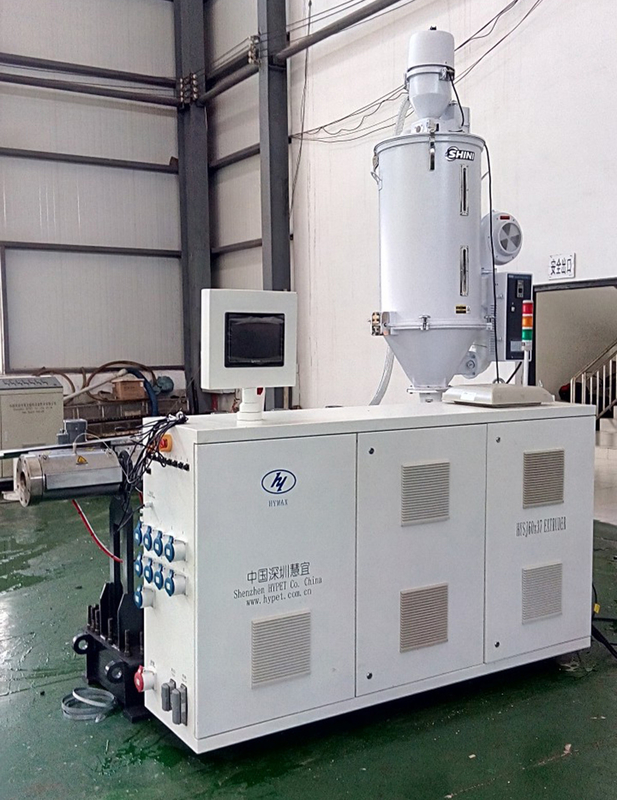 LDPE HDPE PPR ABA/ABC Komposit Pipe Making Machine HYSJ60/38 55kw Plastik Single Screw Extruder 5 Zona Pemanasan