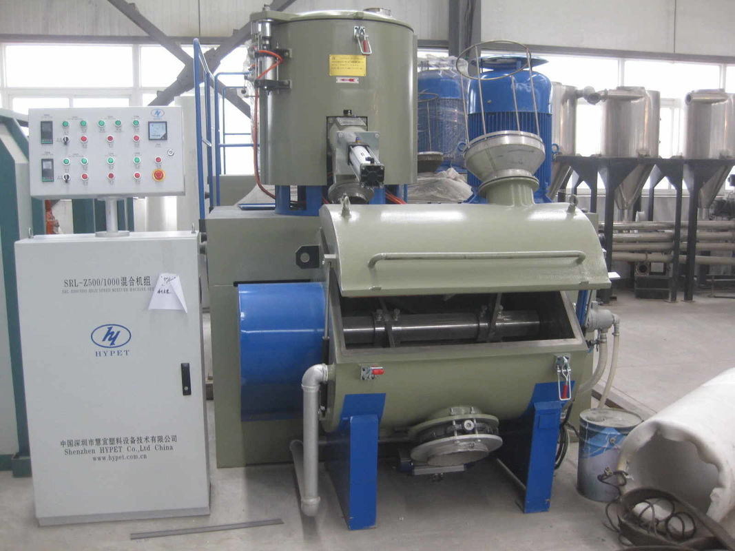 Stainless steel 304 SRL800/2500 mesin pencampur kecepatan tinggi panas dingin untuk pencampuran bubuk plastik/pembuatan bubuk PVC lunak