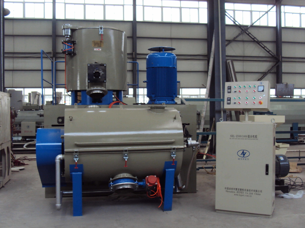 PLC kontrol otomatis kecepatan ganda ukuran besar mixer mesin inverter ukuran besar mixer terkenal 1000/3500L untuk plastik gra