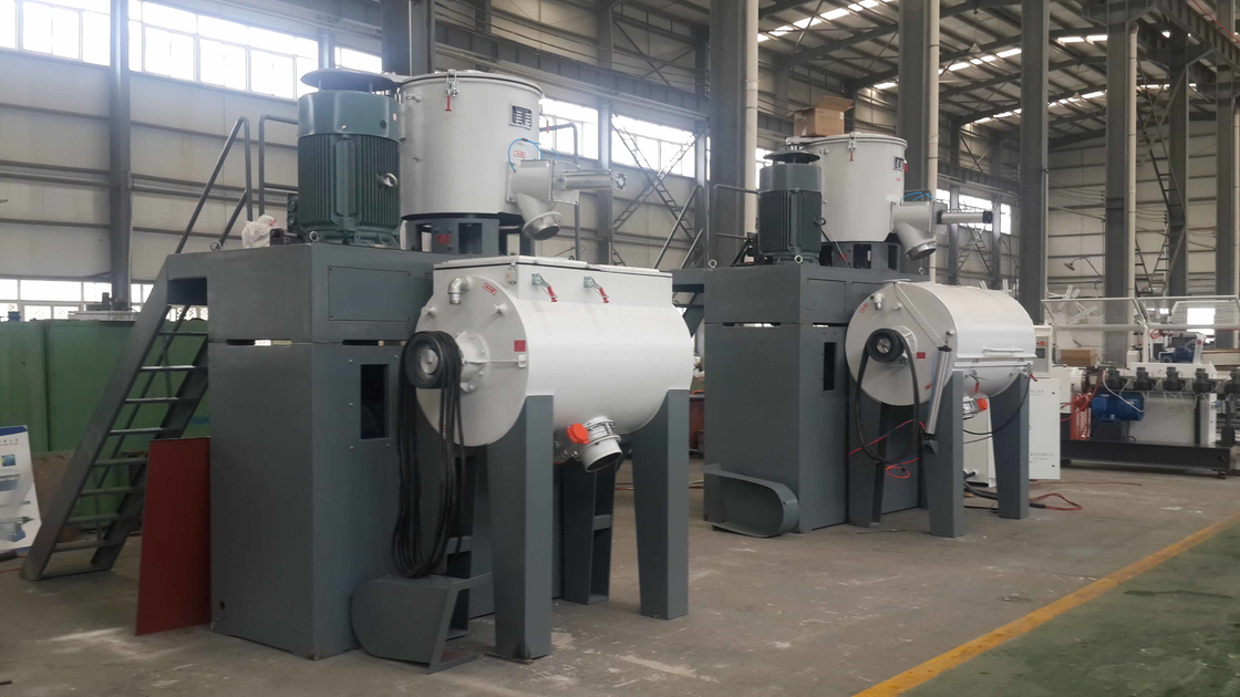 PLC kontrol otomatis kecepatan ganda ukuran besar mixer mesin inverter ukuran besar mixer terkenal 1000/3500L untuk plastik gra