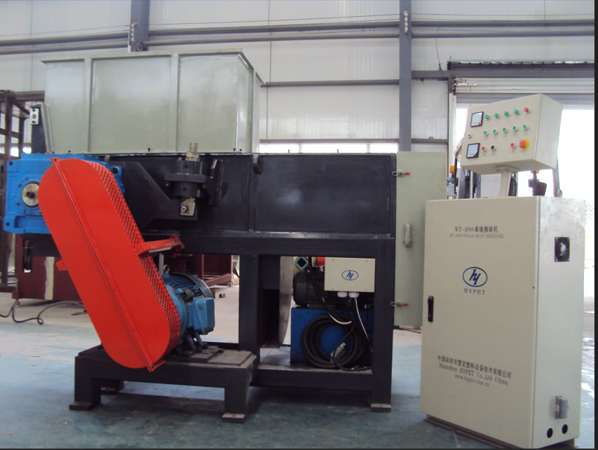 Digunakan secara luas Multifunction Single Shaft Shredder Untuk limbah serat plastik karet berbentuk seperti batang besar pipa plat tebal