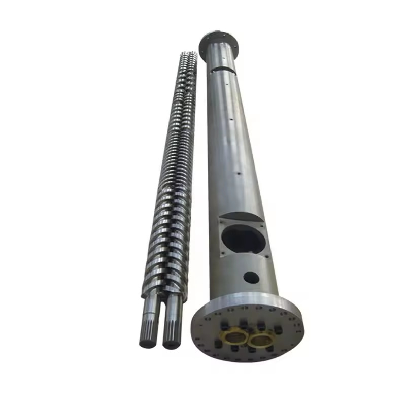 Hard Chrome Plating Parallel Screw And Barrel Untuk Twin Screw Extruders And Sizing Measuring Layanan Gratis