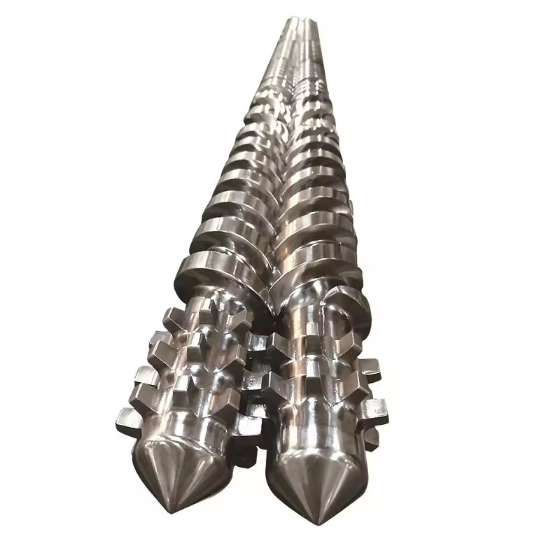 Hard Chrome Plating Parallel Screw And Barrel Untuk Twin Screw Extruders And Sizing Measuring Layanan Gratis