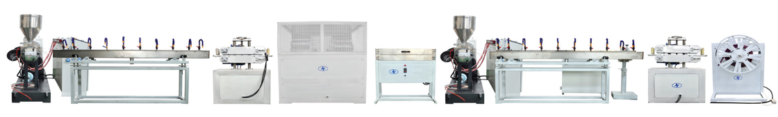 10-38mm 0,5-2 inci Serat diperkuat PVC Pipe Machine Fleksibel ventilasi Saluran Saluran Soft Pvc Pipe Line Produksi