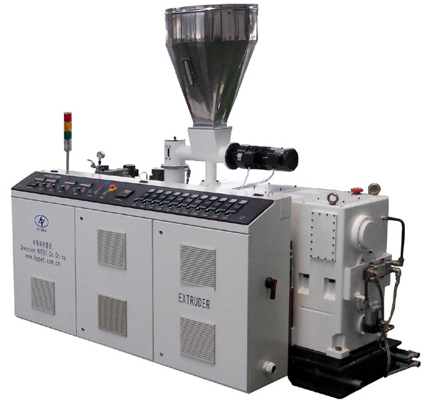 Mudah Operasi 16-50mm PVC Single Wall Corrugated Pipe Making Machine Dengan Conic Twin Screw Extruder HYZS51/110