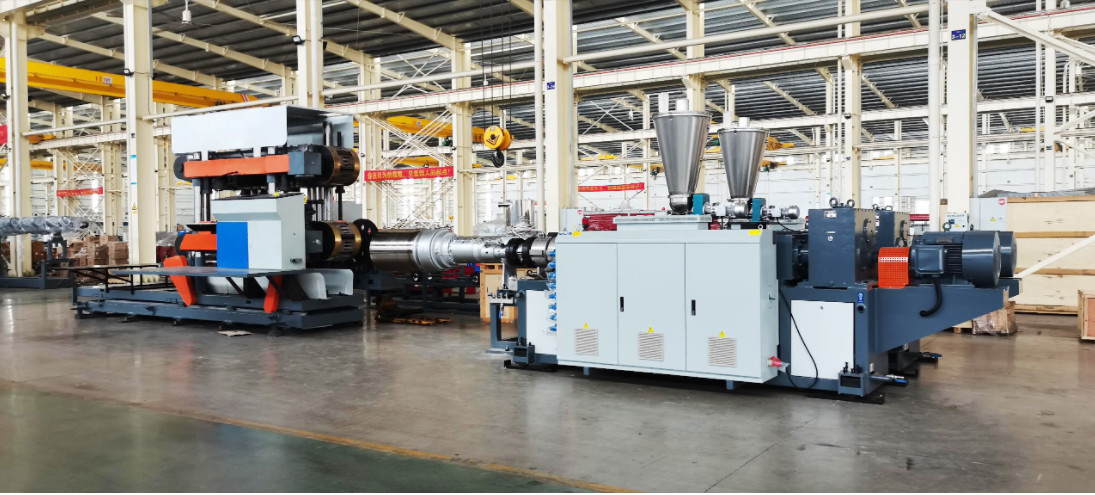 HYPET Double Wall Corrugated Pipe Extrusion Line 200-600mm yang dapat disesuaikan dengan layanan instalasi insinyur