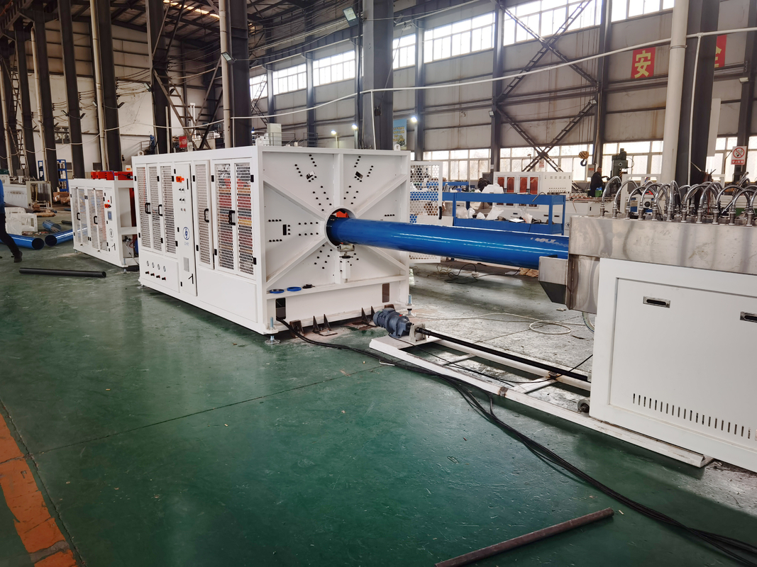 90-250mm / 160-400mm PVC-O Pipe Line Produksi pipa PVC O yang dapat diandalkan Proses Manufaktur