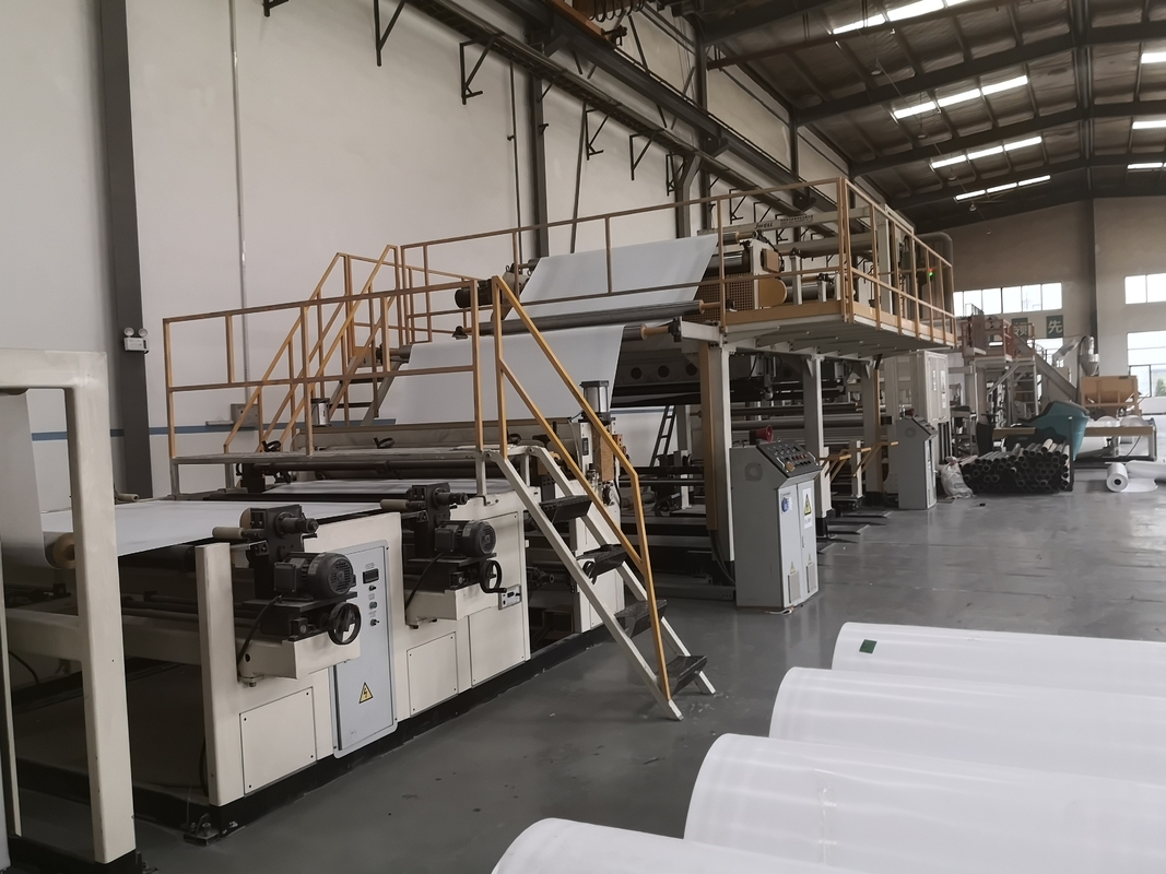 Automatic Hot Melt Adhesive Coating / Film Coating And Sand Coating Line Produksi Disesuaikan