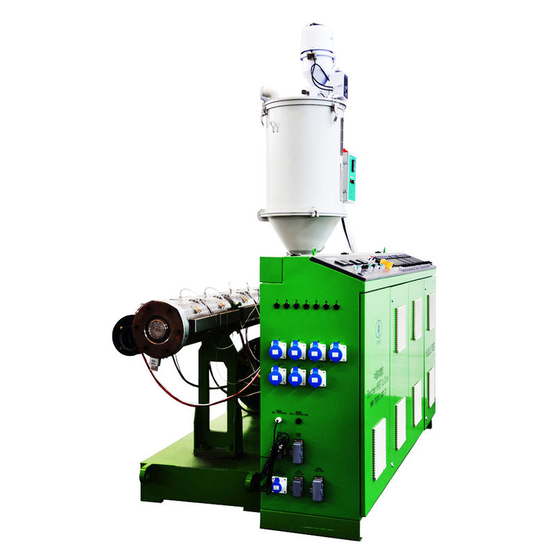 Mesin pembuatan pipa komposit plastik dengan kepala ganda 20-63 PPR / PPH Extruder sekrup tunggal HYSJ80/34 45kw untuk 3 lapisan