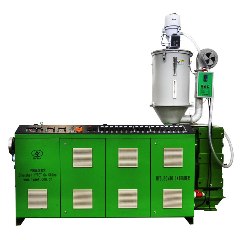 Mesin pembuatan pipa komposit plastik dengan kepala ganda 20-63 PPR / PPH Extruder sekrup tunggal HYSJ80/34 45kw untuk 3 lapisan