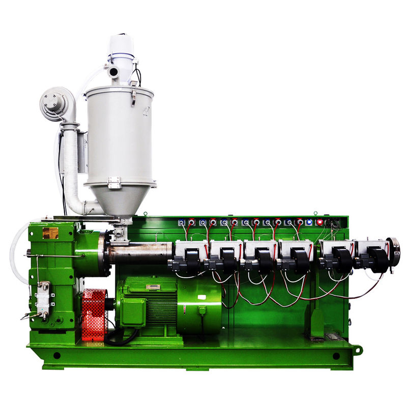 Mesin pembuatan pipa komposit plastik dengan kepala ganda 20-63 PPR / PPH Extruder sekrup tunggal HYSJ80/34 45kw untuk 3 lapisan