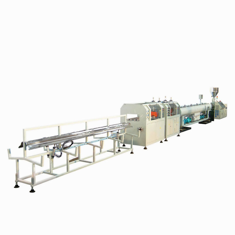 Mesin Pipa Pvc Double Strands 20-63 Dengan Conic Twin Screw Extruder ZS55/120 output 220kg/H