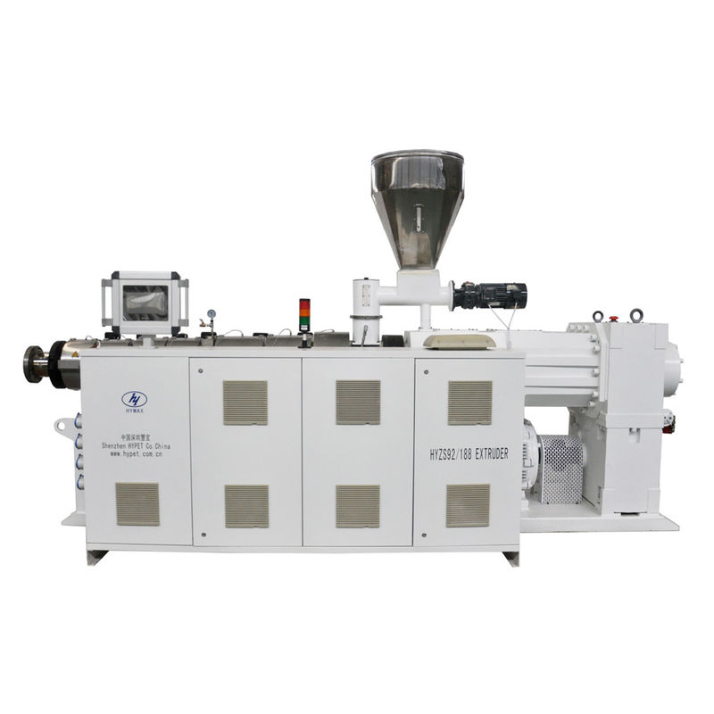 ZS95/188 Conic Twin Screw Extruder PVC Tube Pipe Profile Line dengan perangkat lunak layar sentuh Siemens