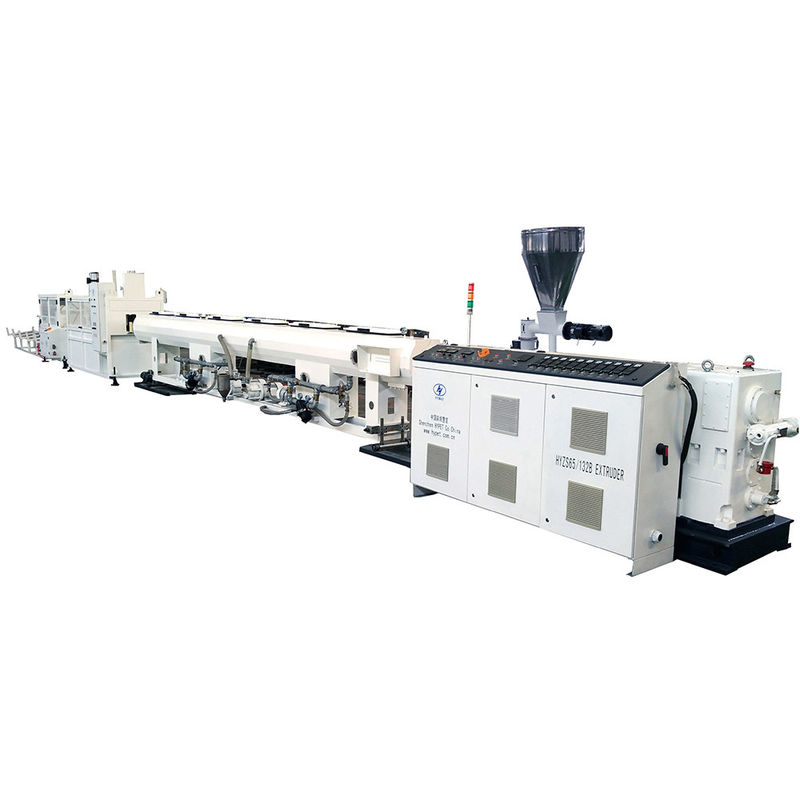 High Output 90-160mm PVC UPVC pipa air drainase pipa limbah pembuatan mesin dengan HYPET 65/132 Twin Scew Extruder