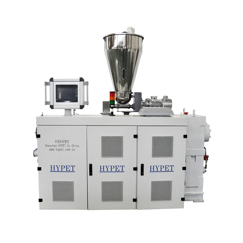 30KW Motor Power Twin Screw Extruder ZS55/120 untuk UPVC CPVC OPVC SOFT HARD PVC 4 Zona Pemanasan Output 280kg/h