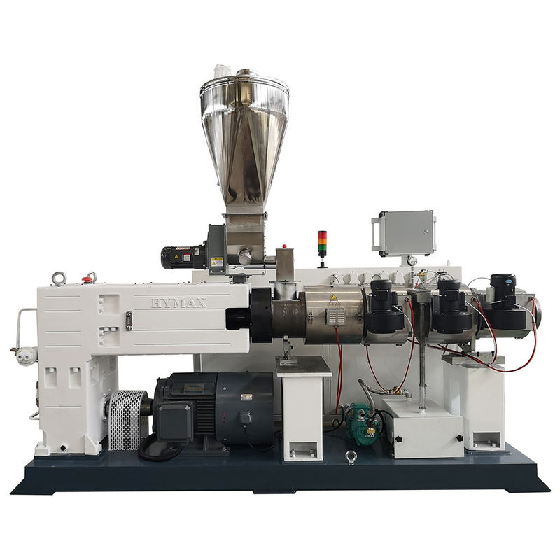 30KW Motor Power Twin Screw Extruder ZS55/120 untuk UPVC CPVC OPVC SOFT HARD PVC 4 Zona Pemanasan Output 280kg/h