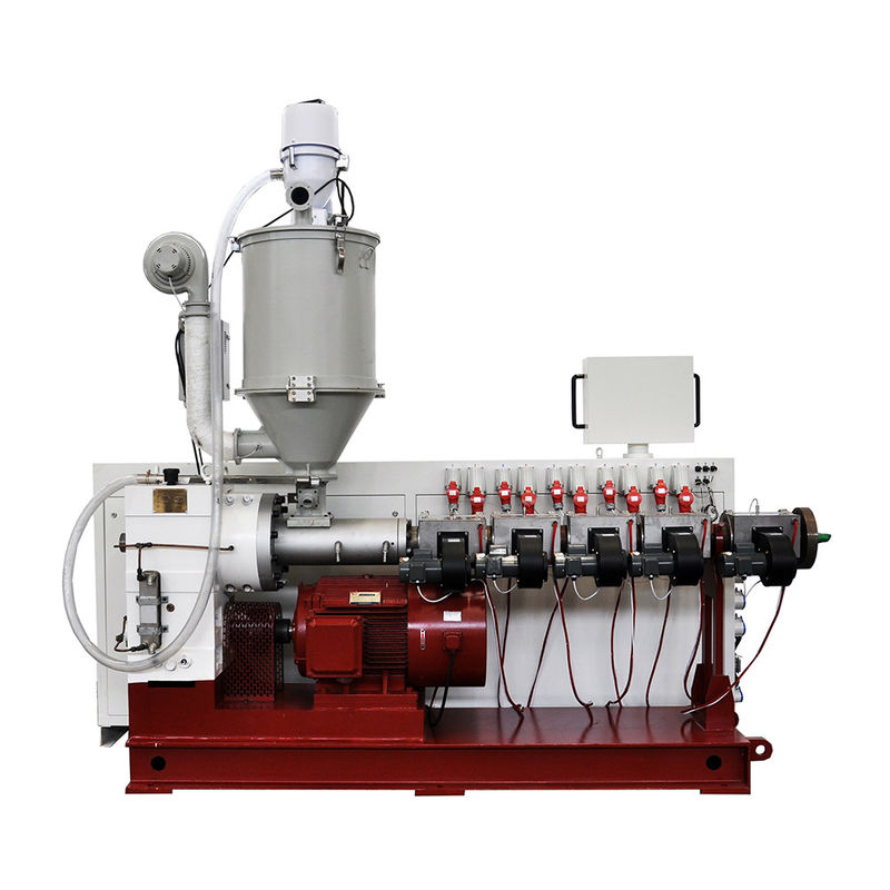 Mesin produksi PE HDPE output tinggi extruder sekrup tunggal untuk output 90kg/jam SJ55/30 motor 30kw