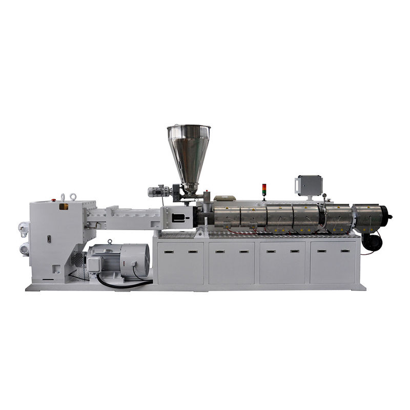 Mesin Extruder Daur Ulang Plastik / Mesin Extruder PVC Sekrup Kembar keluaran 700kg / H PS107/28