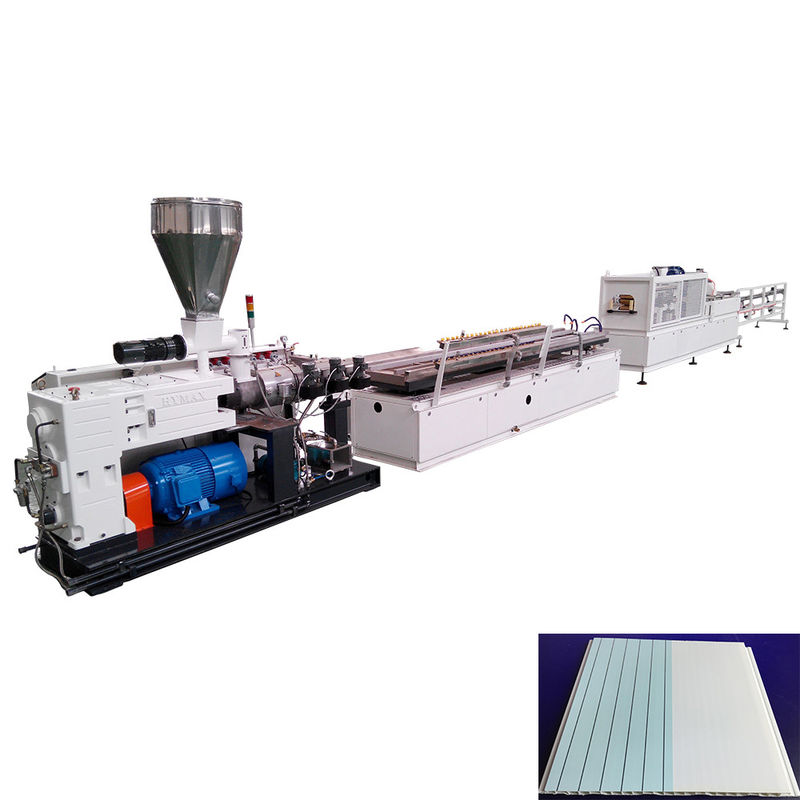600mm Integrated PVC Ceiling Panel Machine WPC Ceiling Wall Panel Produsen Extruder ZS65/132