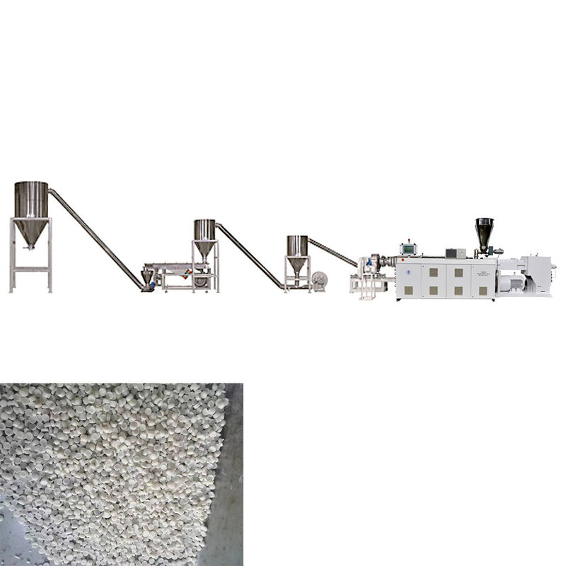 Mesin Pelletizing PVC Kapasitas Tinggi Garis Produksi Granul Daur Ulang PVC Untuk Kabel Pellet PVC Transparan