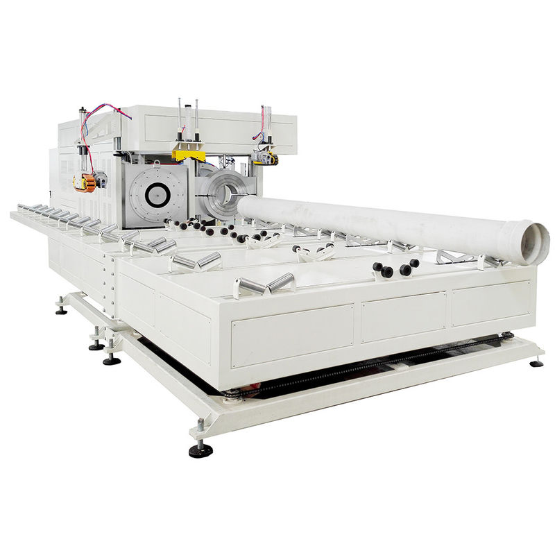 Mesin pembuatan benang pipa PVC yang dikendalikan CNC otomatis untuk berbagai ukuran 250/315/400/500mm
