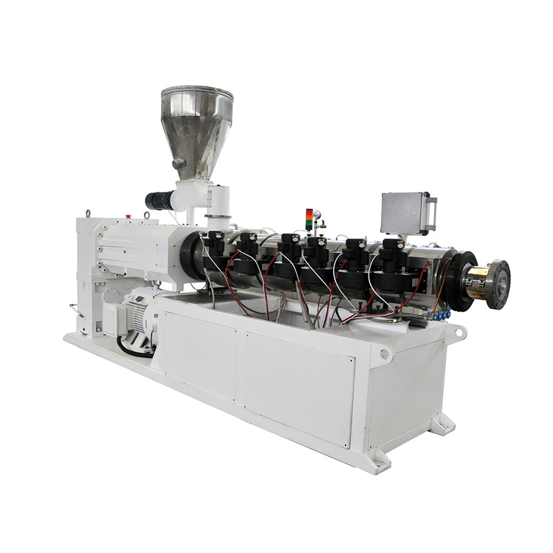 ZS95/188 Conic Twin Screw Extruder PVC Tube Pipe Profile Line dengan perangkat lunak layar sentuh Siemens